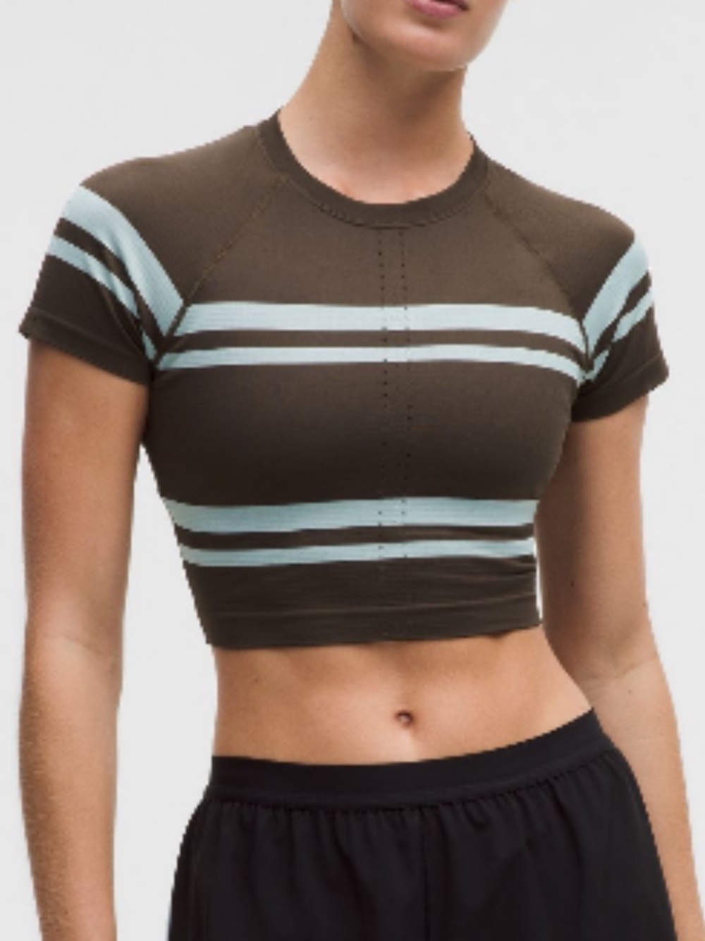 Lululemon Swiftly Tech Cropped Short Sleeve Walnut Crunch – NWOT – Size 2